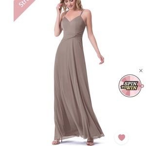Azazie bridesmaid dress Narissa in Hazelnut